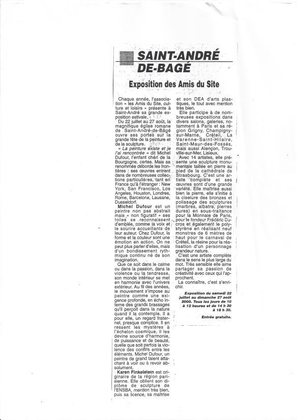 article st andre de bage